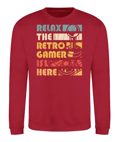 The Retro Gamer is here - demonigote, retro, vintage, gamer, pop - Sweatshirt