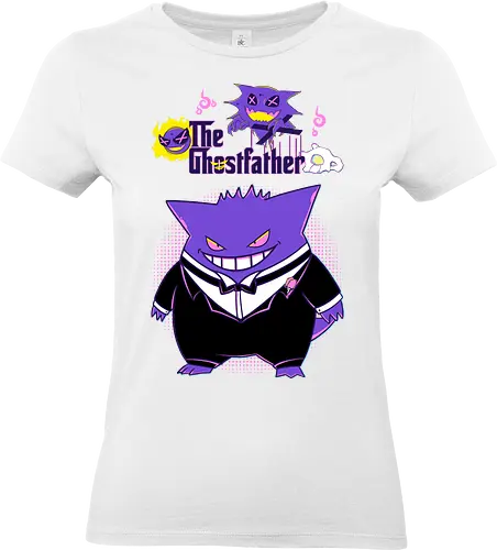 The Ghostfather - anime, video games, gaming, Pocket, gamer, Ghost, the godfather, retro, ghost, horror - Standard T-Shirt (Women)