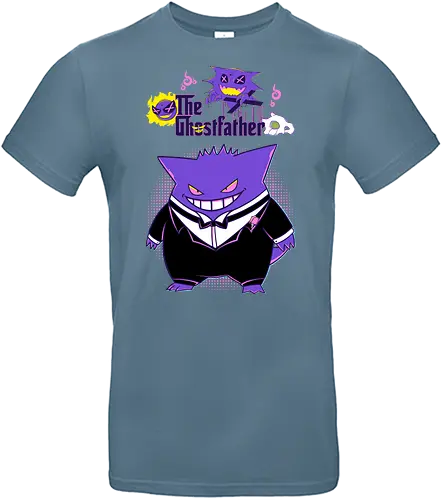 The Ghostfather - anime, video games, gaming, Pocket, gamer, Ghost, the godfather, retro, ghost, horror - Standard T-Shirt