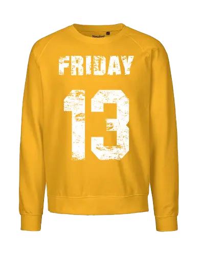 Friday the 13th - slasher, horror, halloween, friday the 13th, scary, crystal lake, baseball, killer, trick or treat, mask, serial killer, devil, 13, demon, ghoul, paranormal, gore, thriller, horror movie, creepy - Fairtrade Sweatshirt