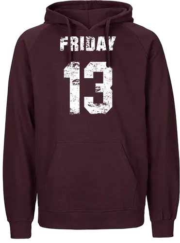 Friday the 13th - slasher, horror, halloween, friday the 13th, scary, crystal lake, baseball, killer, trick or treat, mask, serial killer, devil, 13, demon, ghoul, paranormal, gore, thriller, horror movie, creepy - Fairtrade Hoodie