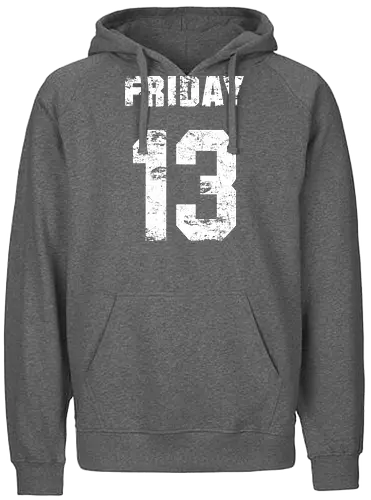 Friday the 13th - slasher, horror, halloween, friday the 13th, scary, crystal lake, baseball, killer, trick or treat, mask, serial killer, devil, 13, demon, ghoul, paranormal, gore, thriller, horror movie, creepy - Fairtrade Hoodie