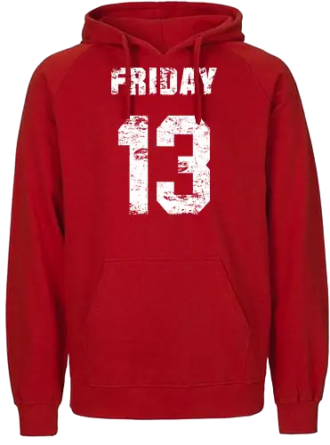 Friday the 13th - slasher, horror, halloween, friday the 13th, scary, crystal lake, baseball, killer, trick or treat, mask, serial killer, devil, 13, demon, ghoul, paranormal, gore, thriller, horror movie, creepy - Fairtrade Hoodie