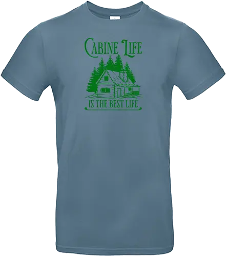 CABINE LIFE IS THE BEST LIFE - cabin life, retro vintage sunset, cozy cabin, mountain retreat, forest, nature lover, id rather be at the cabin, rustic, simple living, off the grid, wilderness escape, woods, cottage - Standard T-Shirt