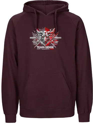Team-Sense - Team-sense, Emblem, Stier - Fairtrade Hoodie