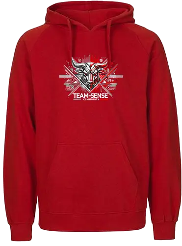 Team-Sense - Team-sense, Emblem, Stier - Fairtrade Hoodie