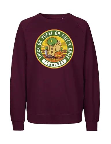 Salamander Halloween Emblem - chefs knife, Final, Cloud, Villain, halloween, Cactus, Kweh - Fairtrade Sweatshirt