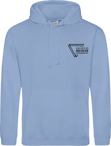 Lebe stets so... - Pocket - schwarz - Standard Hoodie