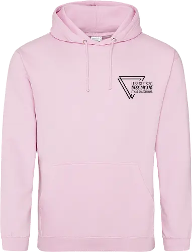Lebe stets so... - Pocket - schwarz - Standard Hoodie