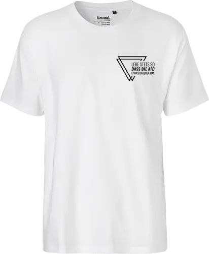 Lebe stets so... - Pocket - schwarz - Fairtrade T-Shirt