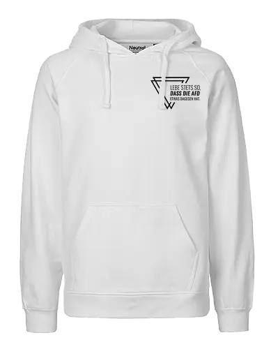 Lebe stets so... - Pocket - schwarz - Fairtrade Hoodie