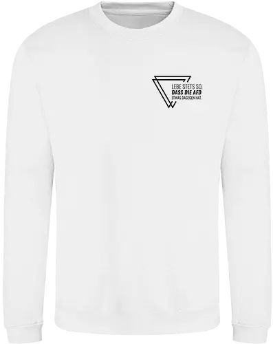 Lebe stets so... - Pocket - schwarz - Sweatshirt
