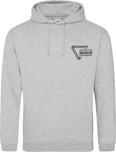 Lebe stets so... - Pocket - schwarz - Standard Hoodie