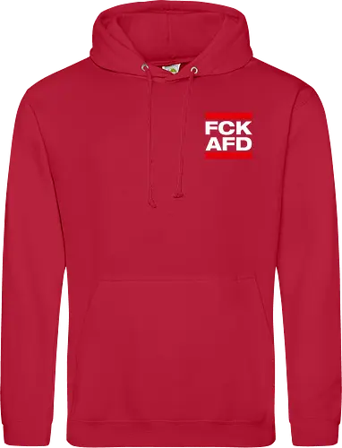 FCK AFD - Pocket - weiß - Standard Hoodie