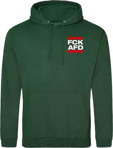 FCK AFD - Pocket - weiß - Standard Hoodie