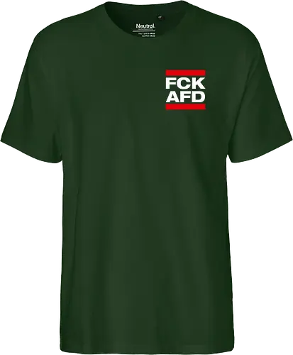 FCK AFD - Pocket - weiß - Fairtrade T-Shirt