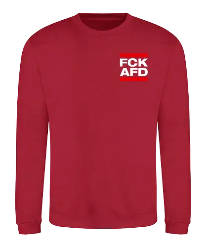 FCK AFD - Pocket - weiß - Sweatshirt