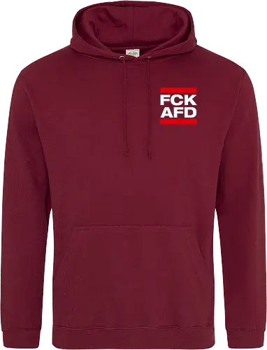 FCK AFD - Pocket - weiß - Standard Hoodie