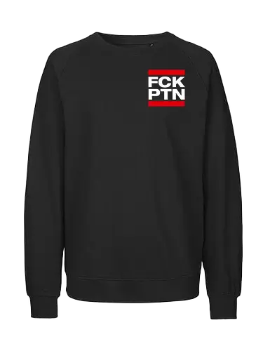 FCK PTN - Pocket - weiß - Fairtrade Sweatshirt