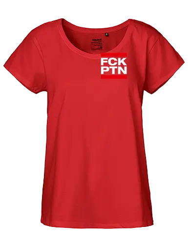FCK PTN - Pocket - weiß - Fairtrade Girl Shirt