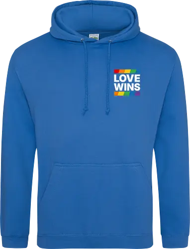 LOVE WINS - Pocket - weiß