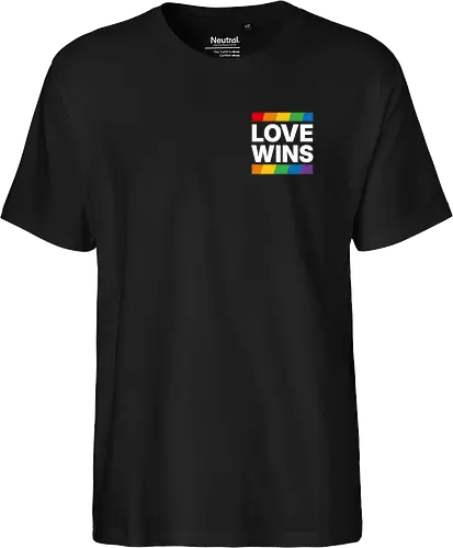 LOVE WINS - Pocket - weiß