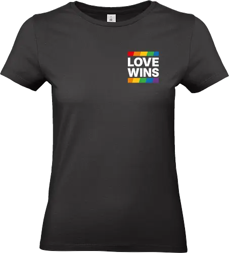 LOVE WINS - Pocket - weiß
