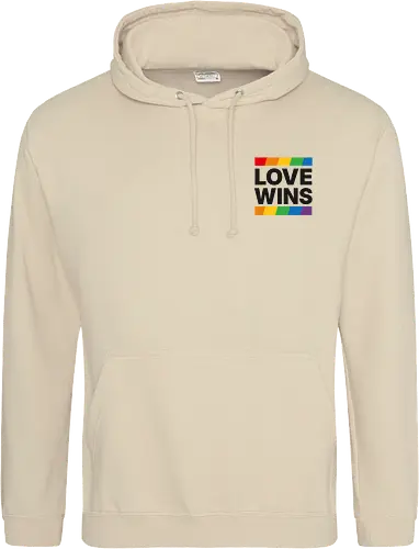 LOVE WINS - Pocket - schwarz - Standard Hoodie
