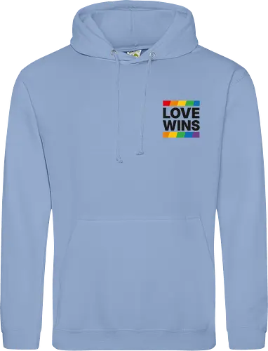 LOVE WINS - Pocket - schwarz - Standard Hoodie