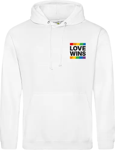 LOVE WINS - Pocket - schwarz