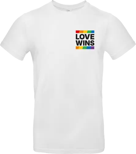 LOVE WINS - Pocket - schwarz