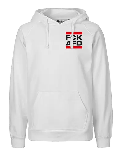 FCK AFD - Pocket - schwarz - Fairtrade Hoodie