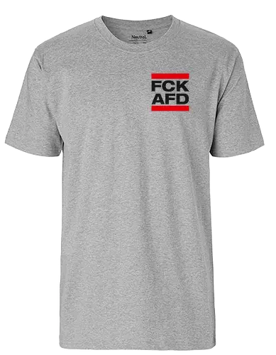 FCK AFD - Pocket - schwarz - Fairtrade T-Shirt