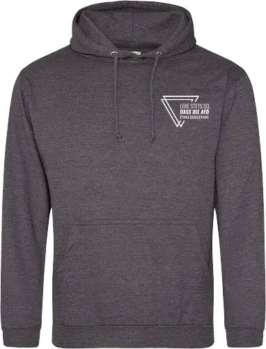 Lebe stets so... - Pocket - weiß - Standard Hoodie