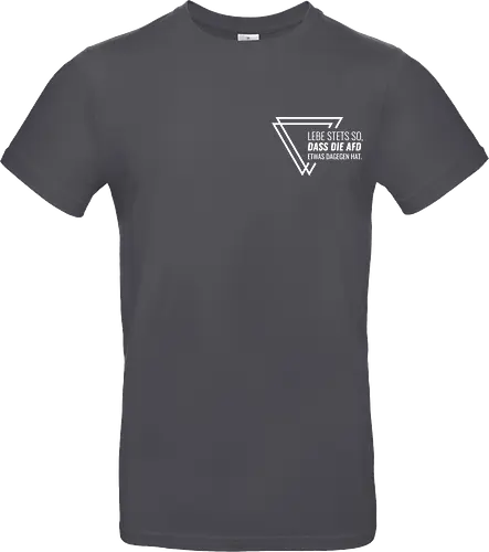 Lebe stets so... - Pocket - weiß - Standard T-Shirt
