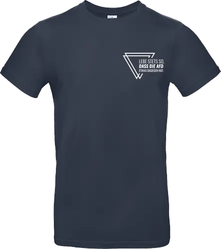 Lebe stets so... - Pocket - weiß - Standard T-Shirt