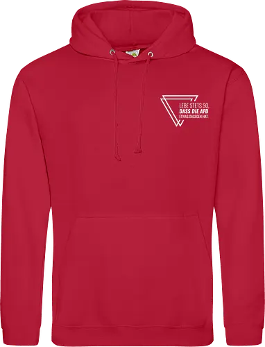 Lebe stets so... - Pocket - weiß - Standard Hoodie