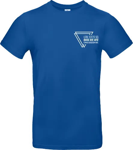 Lebe stets so... - Pocket - weiß - Standard T-Shirt