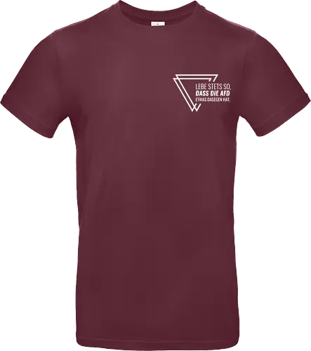 Lebe stets so... - Pocket - weiß - Standard T-Shirt