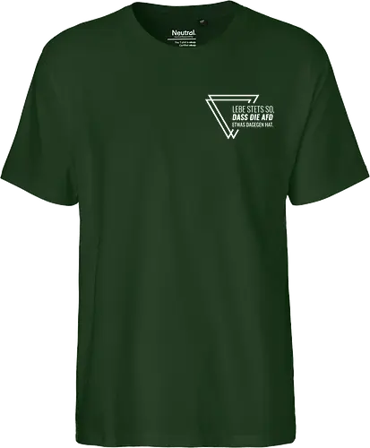 Lebe stets so... - Pocket - weiß - Fairtrade T-Shirt