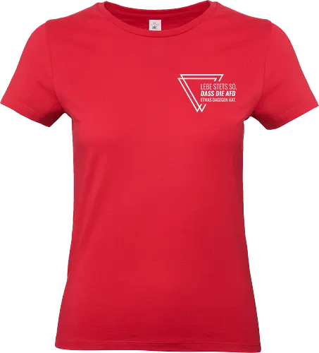 Lebe stets so... - Pocket - weiß - Standard T-Shirt (Women)