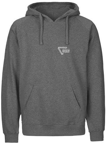 Lebe stets so... - Pocket - weiß - Fairtrade Hoodie