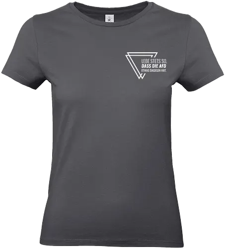 Lebe stets so... - Pocket - weiß - Standard T-Shirt (Women)