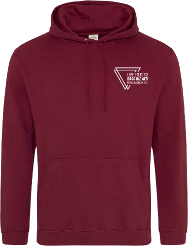 Lebe stets so... - Pocket - weiß - Standard Hoodie