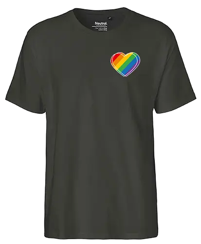 Pride Herz - Pocket - Fairtrade T-Shirt