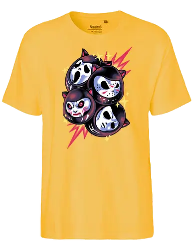 darkness daruma - horror, halloween, cool, cute, fun, funny, daruma, japanese, ghostface, jigsaw - Fairtrade T-Shirt