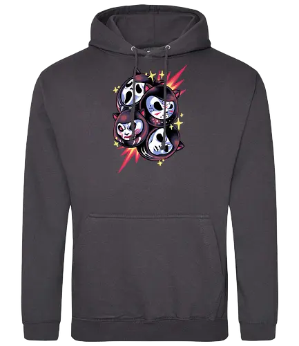 darkness daruma - horror, halloween, cool, cute, fun, funny, daruma, japanese, ghostface, jigsaw - Standard Hoodie