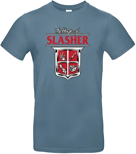 house of slasher - horror, halloween, cool, cute, fun, funny, daruma, japanese, ghostface, jigsaw - Standard T-Shirt