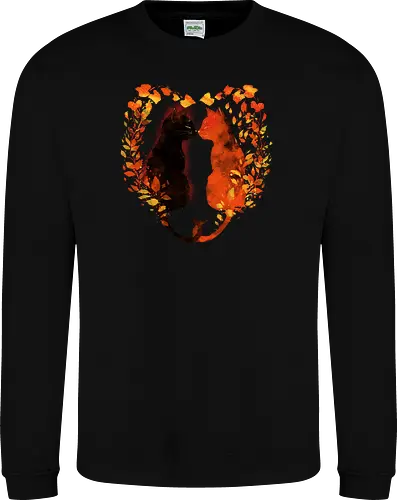 Cats,fall and love