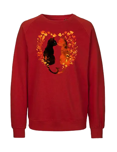 Cats,fall and love - cats, love, fall season, autumn, nature - Fairtrade Sweatshirt